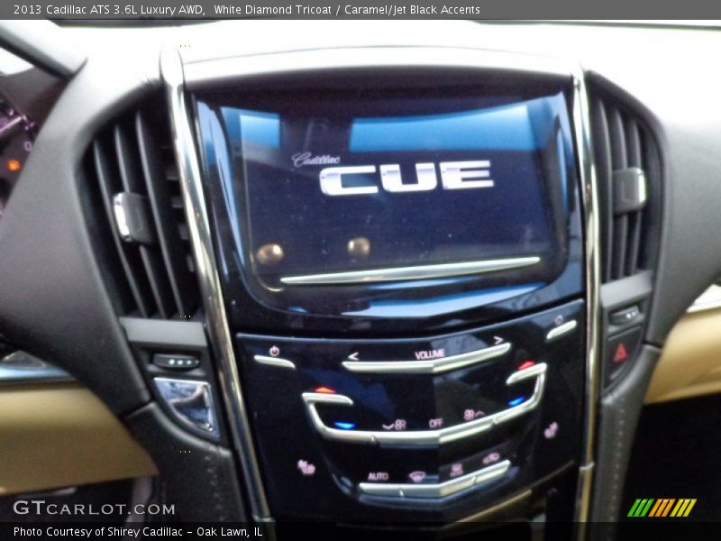 White Diamond Tricoat / Caramel/Jet Black Accents 2013 Cadillac ATS 3.6L Luxury AWD