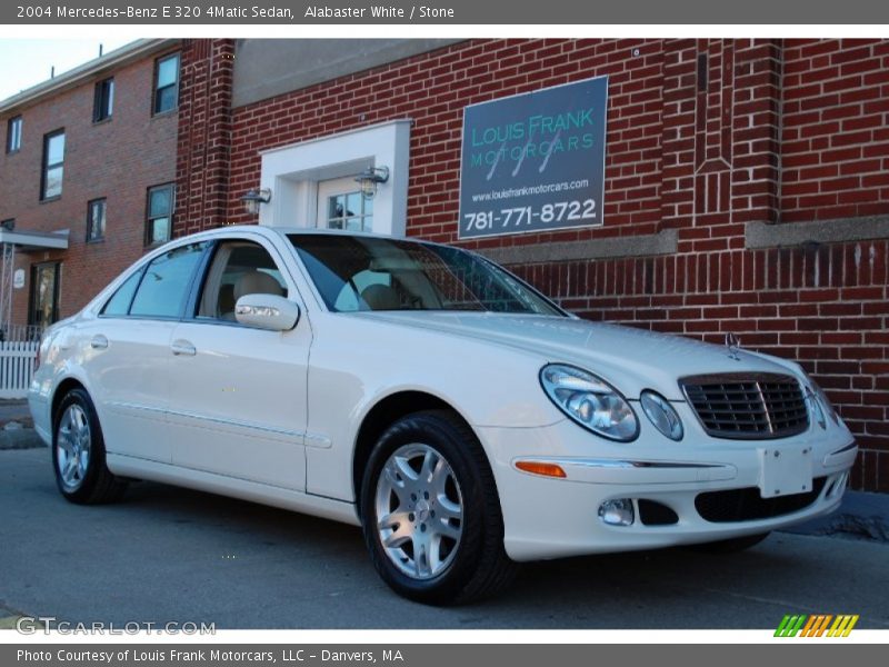 Alabaster White / Stone 2004 Mercedes-Benz E 320 4Matic Sedan