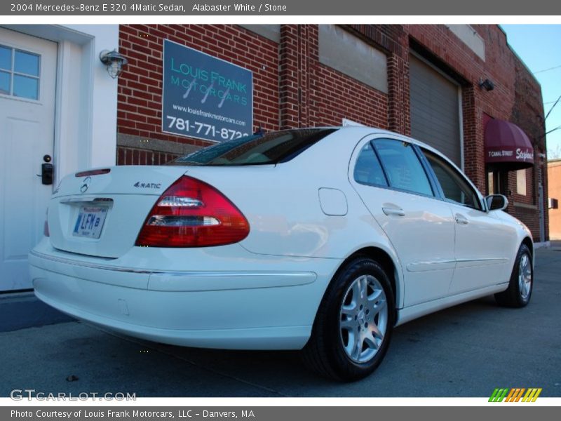 Alabaster White / Stone 2004 Mercedes-Benz E 320 4Matic Sedan