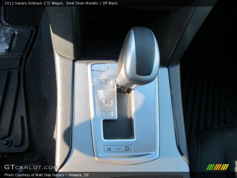 Steel Silver Metallic / Off Black 2011 Subaru Outback 2.5i Wagon