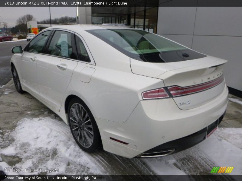 Crystal Champagne / Light Dune 2013 Lincoln MKZ 2.0L Hybrid FWD