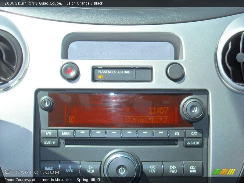 Fusion Orange / Black 2006 Saturn ION 3 Quad Coupe