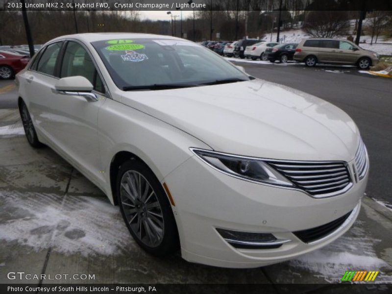 Front 3/4 View of 2013 MKZ 2.0L Hybrid FWD