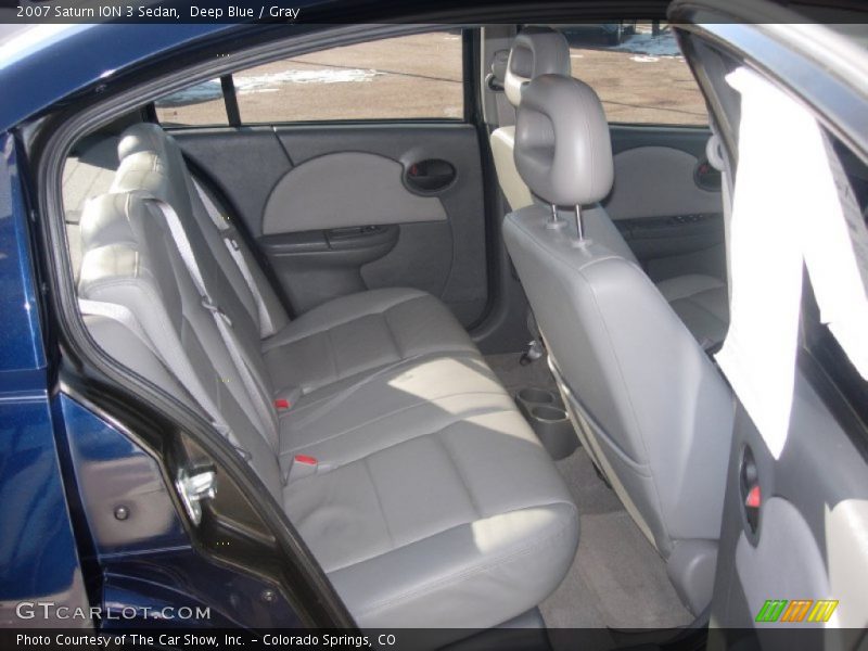 Rear Seat of 2007 ION 3 Sedan