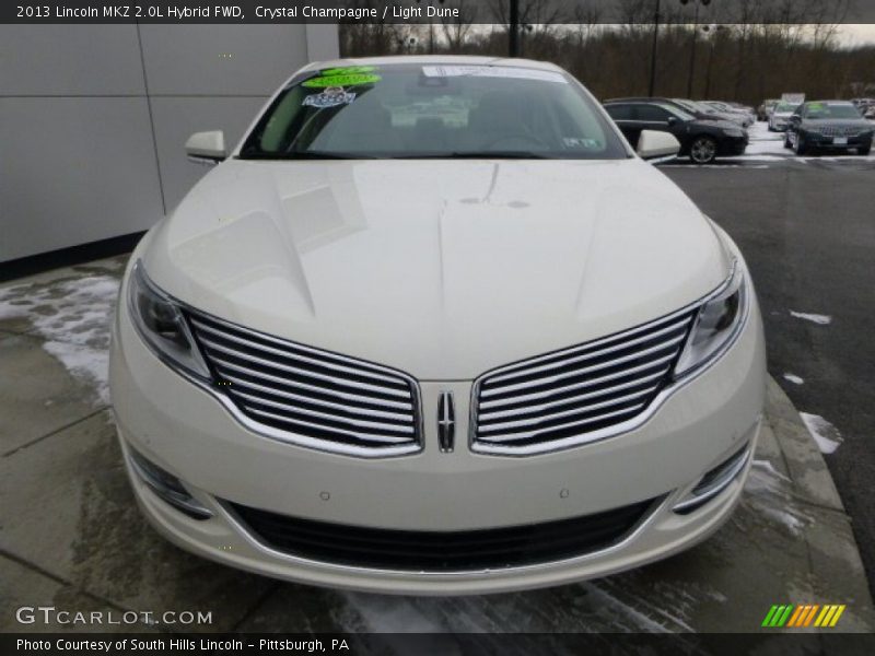 Crystal Champagne / Light Dune 2013 Lincoln MKZ 2.0L Hybrid FWD