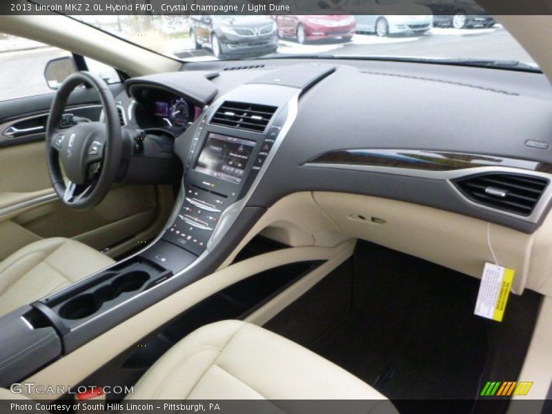 Crystal Champagne / Light Dune 2013 Lincoln MKZ 2.0L Hybrid FWD