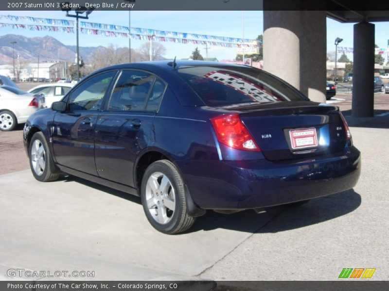 Deep Blue / Gray 2007 Saturn ION 3 Sedan
