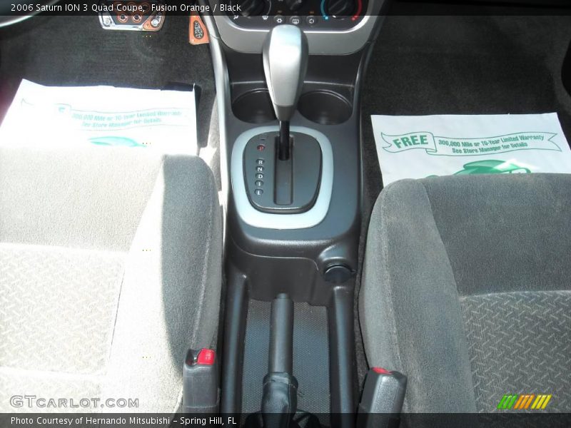 Fusion Orange / Black 2006 Saturn ION 3 Quad Coupe