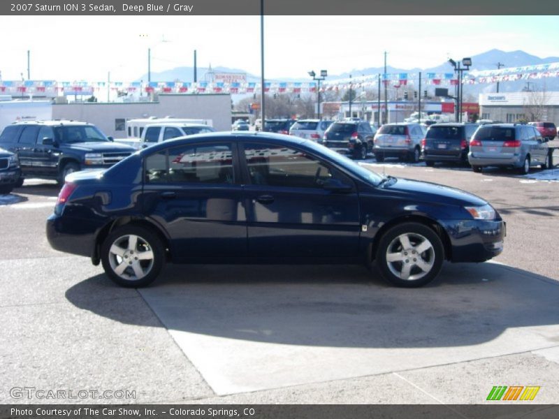 Deep Blue / Gray 2007 Saturn ION 3 Sedan