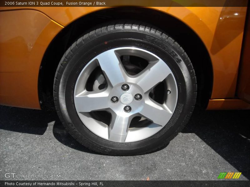 Fusion Orange / Black 2006 Saturn ION 3 Quad Coupe