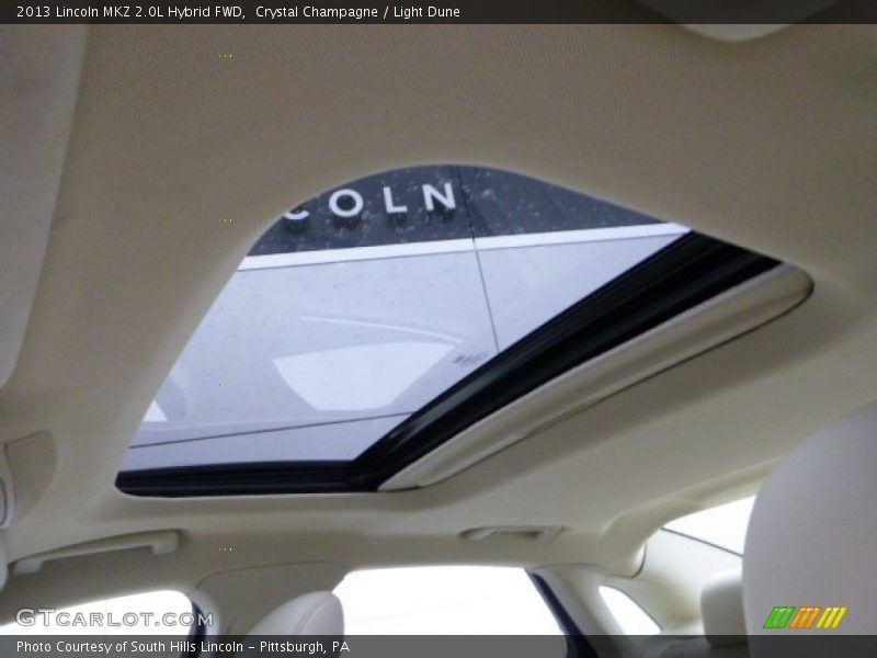 Crystal Champagne / Light Dune 2013 Lincoln MKZ 2.0L Hybrid FWD