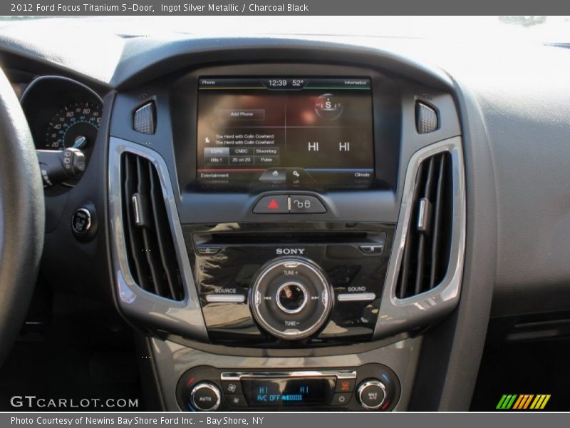 Ingot Silver Metallic / Charcoal Black 2012 Ford Focus Titanium 5-Door