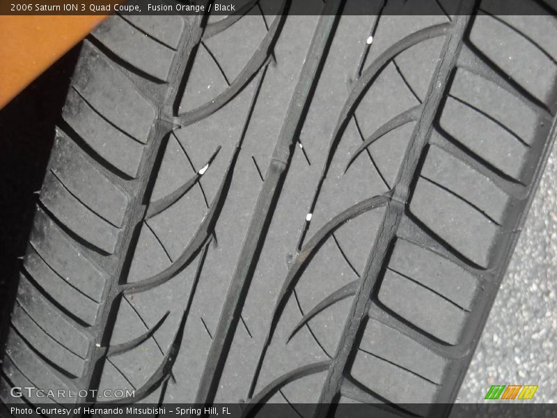 Fusion Orange / Black 2006 Saturn ION 3 Quad Coupe