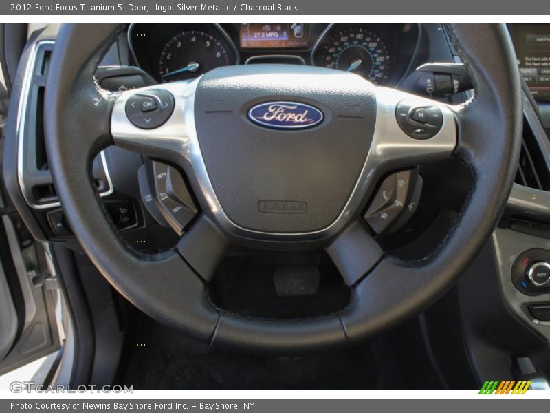 Ingot Silver Metallic / Charcoal Black 2012 Ford Focus Titanium 5-Door