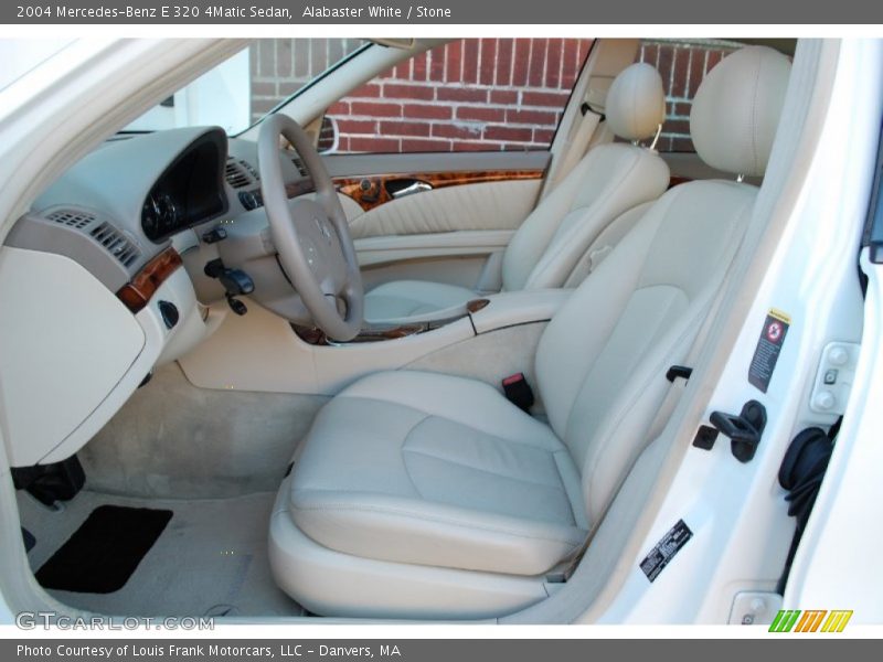 Alabaster White / Stone 2004 Mercedes-Benz E 320 4Matic Sedan