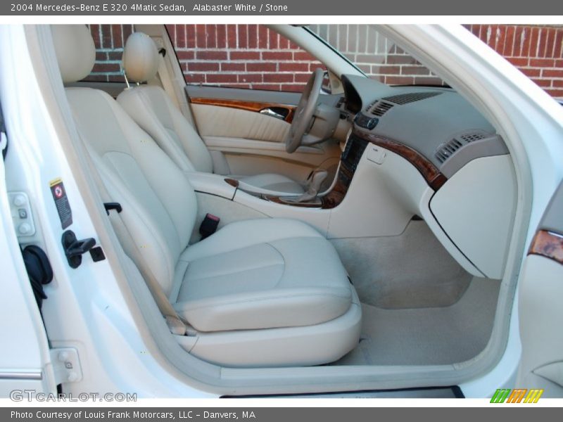 Alabaster White / Stone 2004 Mercedes-Benz E 320 4Matic Sedan