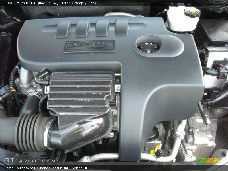 Fusion Orange / Black 2006 Saturn ION 3 Quad Coupe