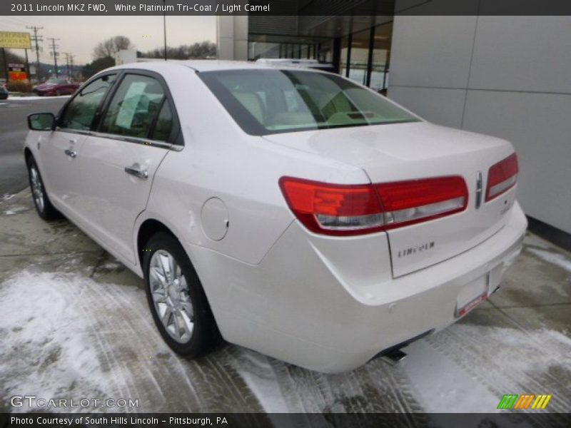 White Platinum Tri-Coat / Light Camel 2011 Lincoln MKZ FWD