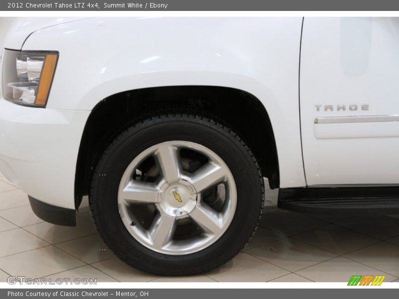 Summit White / Ebony 2012 Chevrolet Tahoe LTZ 4x4