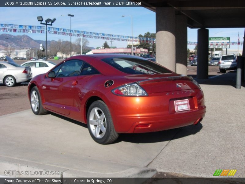 Sunset Pearlescent Pearl / Dark Charcoal 2009 Mitsubishi Eclipse GS Coupe