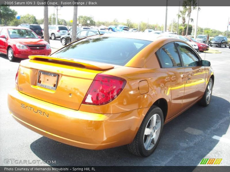 Fusion Orange / Black 2006 Saturn ION 3 Quad Coupe