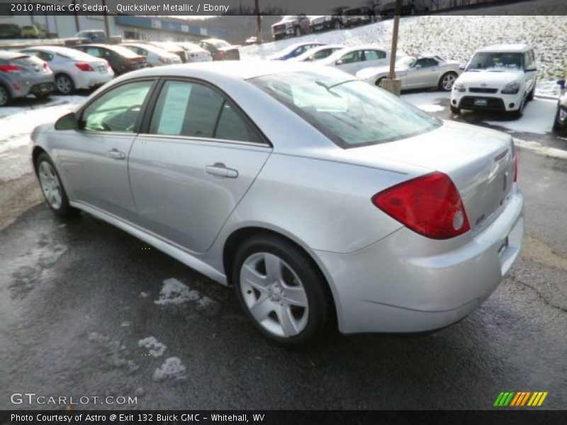 Quicksilver Metallic / Ebony 2010 Pontiac G6 Sedan