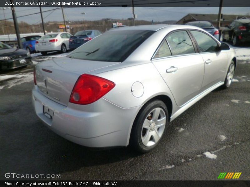 Quicksilver Metallic / Ebony 2010 Pontiac G6 Sedan