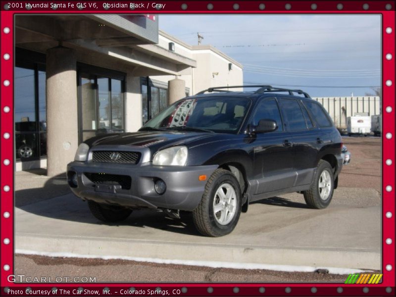 Obsidian Black / Gray 2001 Hyundai Santa Fe GLS V6