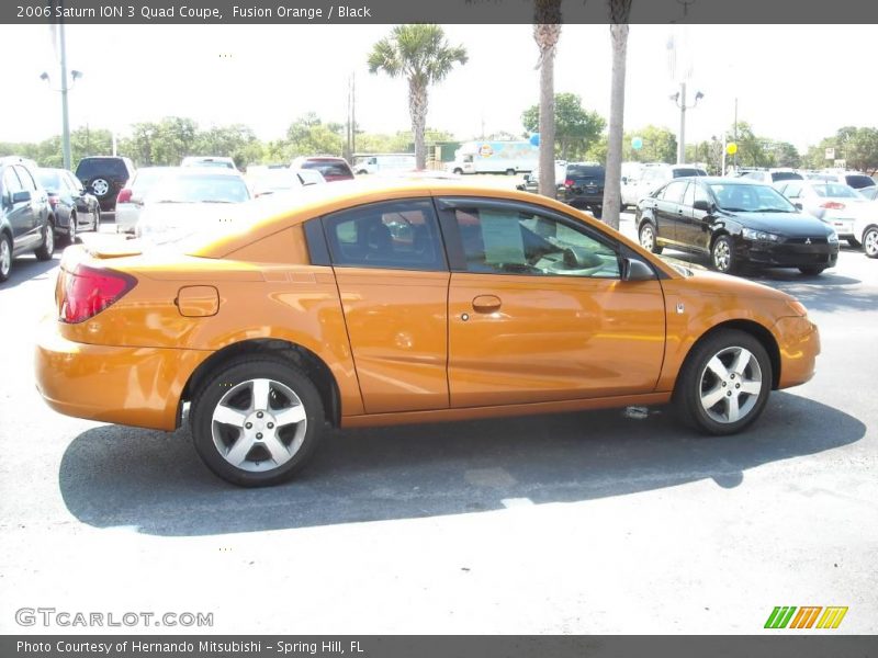 Fusion Orange / Black 2006 Saturn ION 3 Quad Coupe