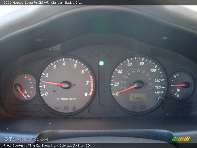 Obsidian Black / Gray 2001 Hyundai Santa Fe GLS V6