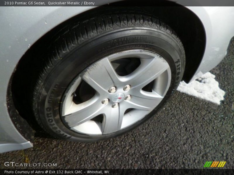 Quicksilver Metallic / Ebony 2010 Pontiac G6 Sedan