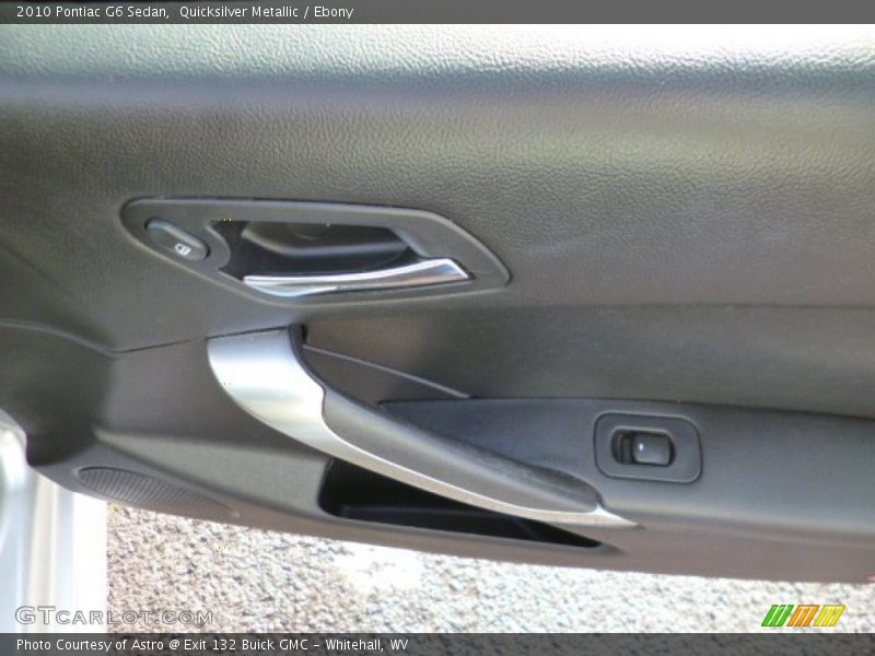 Quicksilver Metallic / Ebony 2010 Pontiac G6 Sedan