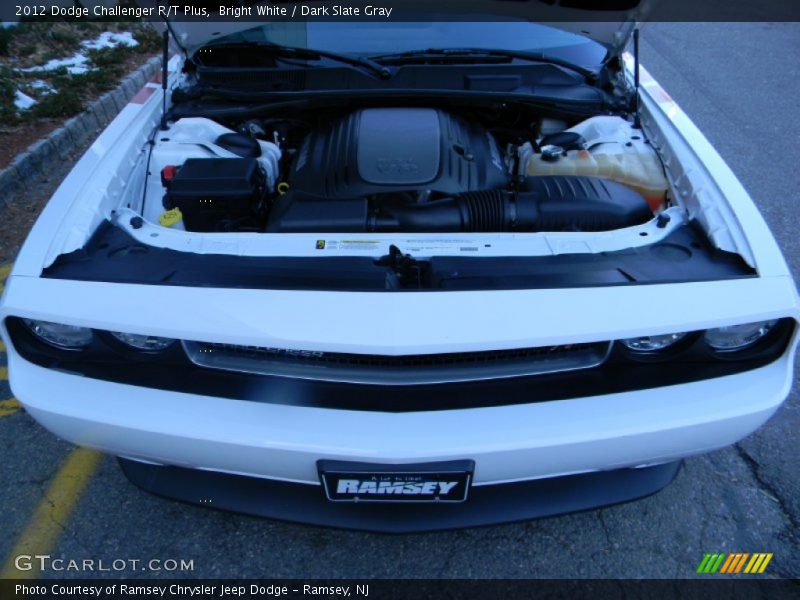 Bright White / Dark Slate Gray 2012 Dodge Challenger R/T Plus