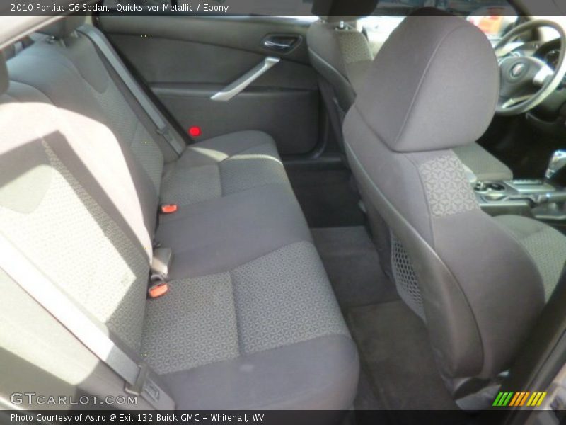 Quicksilver Metallic / Ebony 2010 Pontiac G6 Sedan