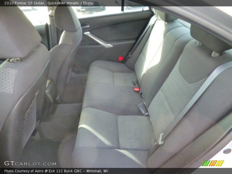 Quicksilver Metallic / Ebony 2010 Pontiac G6 Sedan