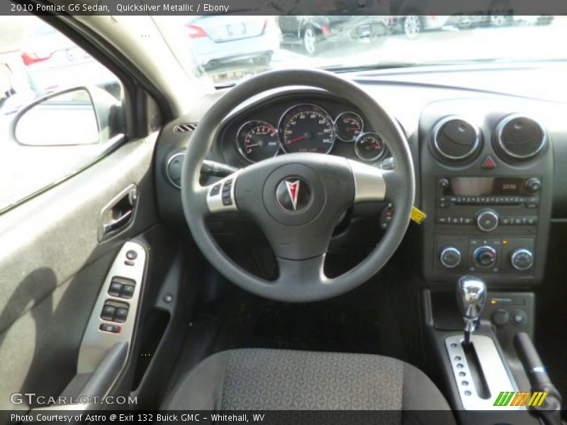 Quicksilver Metallic / Ebony 2010 Pontiac G6 Sedan