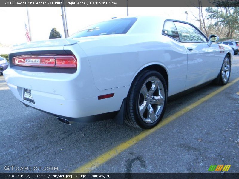 Bright White / Dark Slate Gray 2012 Dodge Challenger R/T Plus