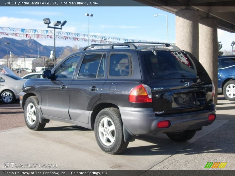 Obsidian Black / Gray 2001 Hyundai Santa Fe GLS V6