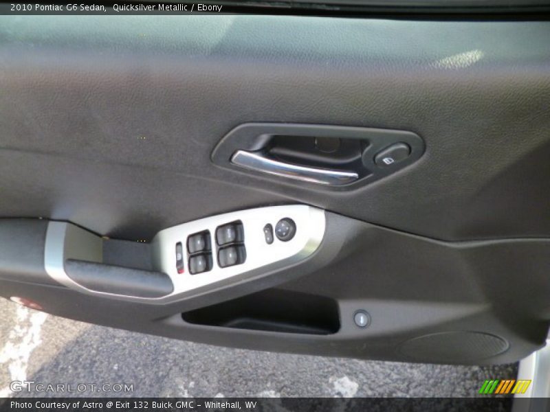 Quicksilver Metallic / Ebony 2010 Pontiac G6 Sedan