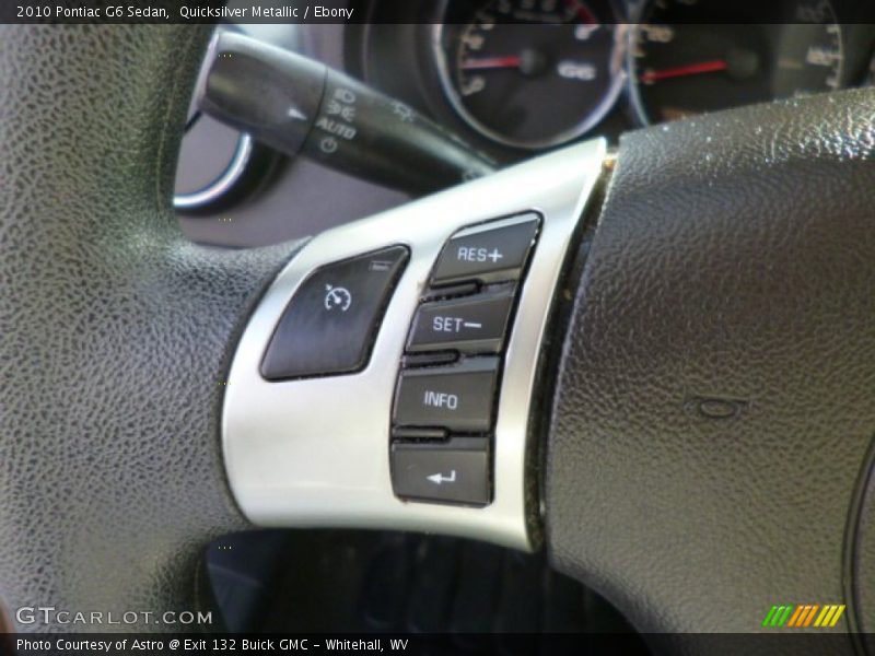 Quicksilver Metallic / Ebony 2010 Pontiac G6 Sedan