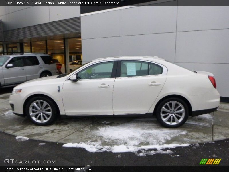White Chocolate Tri-Coat / Cashmere 2009 Lincoln MKS AWD Sedan