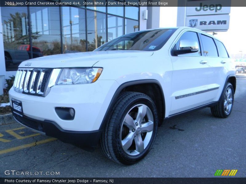 Stone White / Dark Frost Beige/Light Frost Beige 2011 Jeep Grand Cherokee Overland 4x4