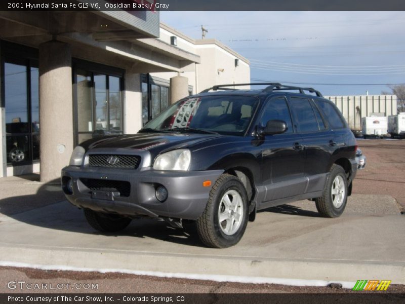 Obsidian Black / Gray 2001 Hyundai Santa Fe GLS V6