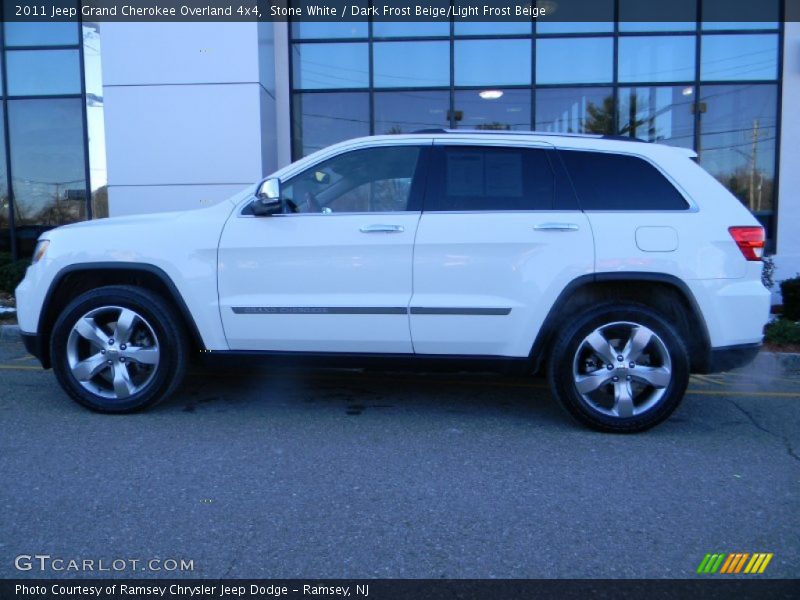 Stone White / Dark Frost Beige/Light Frost Beige 2011 Jeep Grand Cherokee Overland 4x4