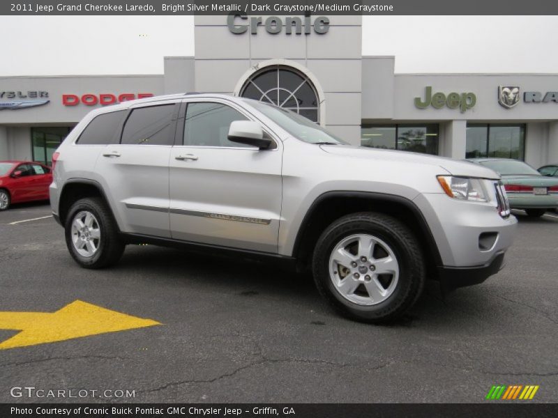 Bright Silver Metallic / Dark Graystone/Medium Graystone 2011 Jeep Grand Cherokee Laredo