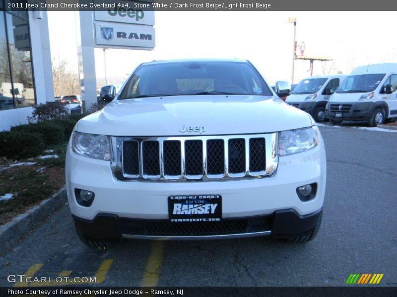 Stone White / Dark Frost Beige/Light Frost Beige 2011 Jeep Grand Cherokee Overland 4x4