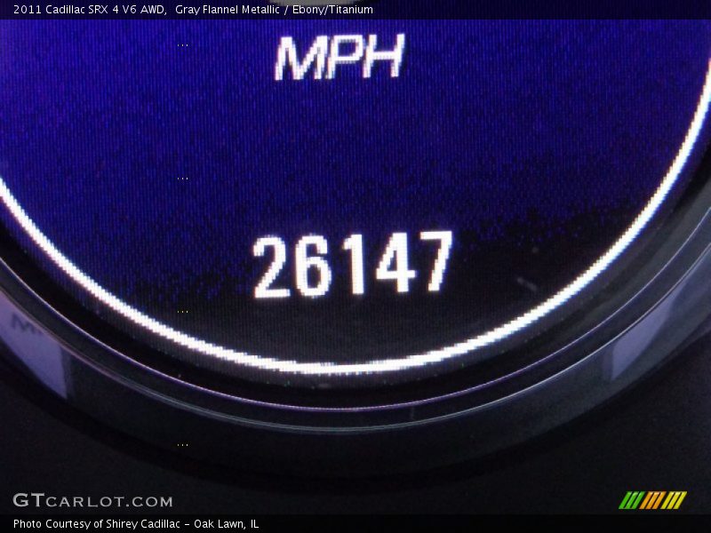 Gray Flannel Metallic / Ebony/Titanium 2011 Cadillac SRX 4 V6 AWD