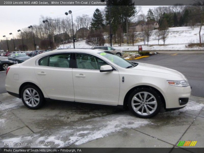 White Chocolate Tri-Coat / Cashmere 2009 Lincoln MKS AWD Sedan