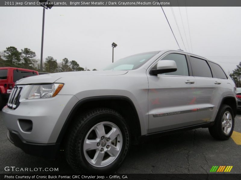 Bright Silver Metallic / Dark Graystone/Medium Graystone 2011 Jeep Grand Cherokee Laredo