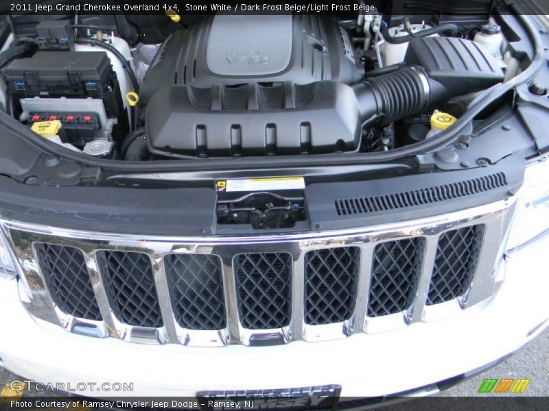 Stone White / Dark Frost Beige/Light Frost Beige 2011 Jeep Grand Cherokee Overland 4x4